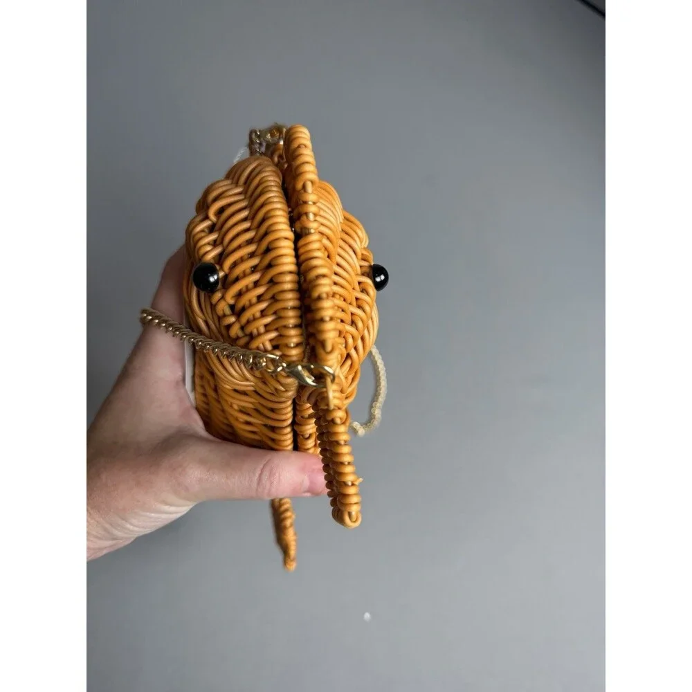 Tommy Bahama Seahorse Wicker Crossbody Bag Viral Mini Purse NWT - Picture 7 of 10